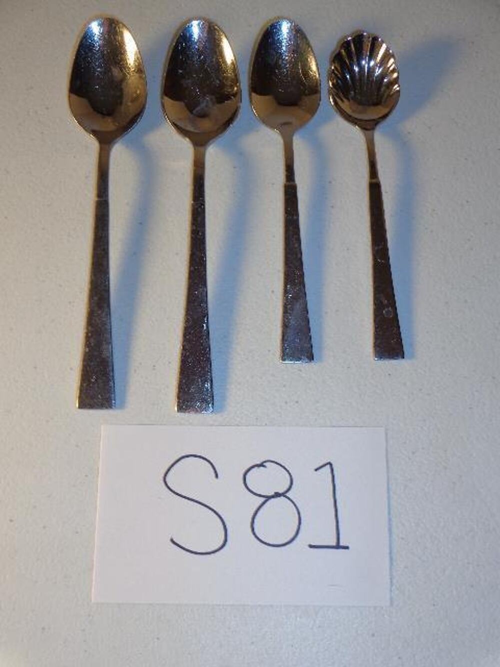 4 Oneida Purity Teaspoons & Spoons Stainless Glossy 18/0 -0516S81